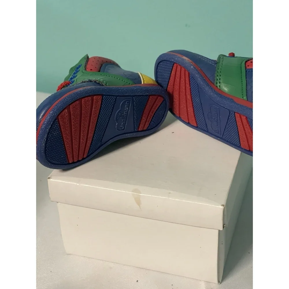 VTG Shoes By Lindemann Multi Color‎ Size 2D Infant Genuine, Leather Upper New